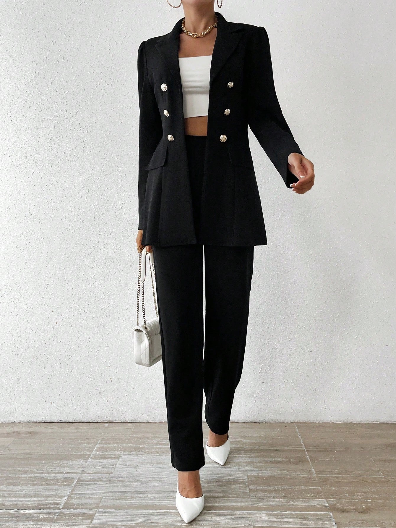 Kamilla - Stylish Long Sleeve Suit Set