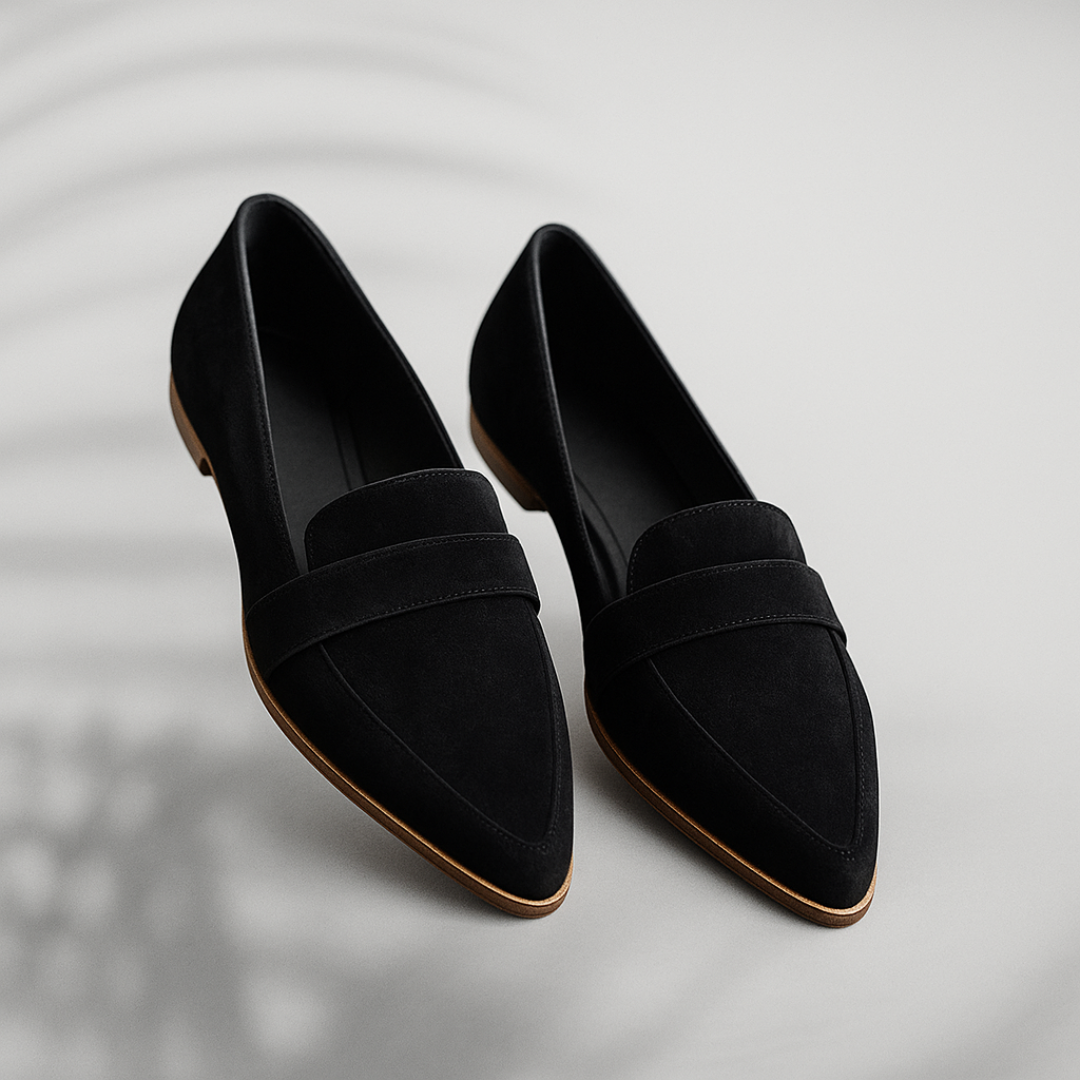 Elira | Suede Pointed-Toe Loafers