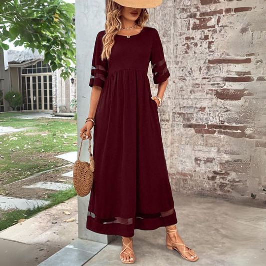 Fara - Elegant A-Line Midi Dress