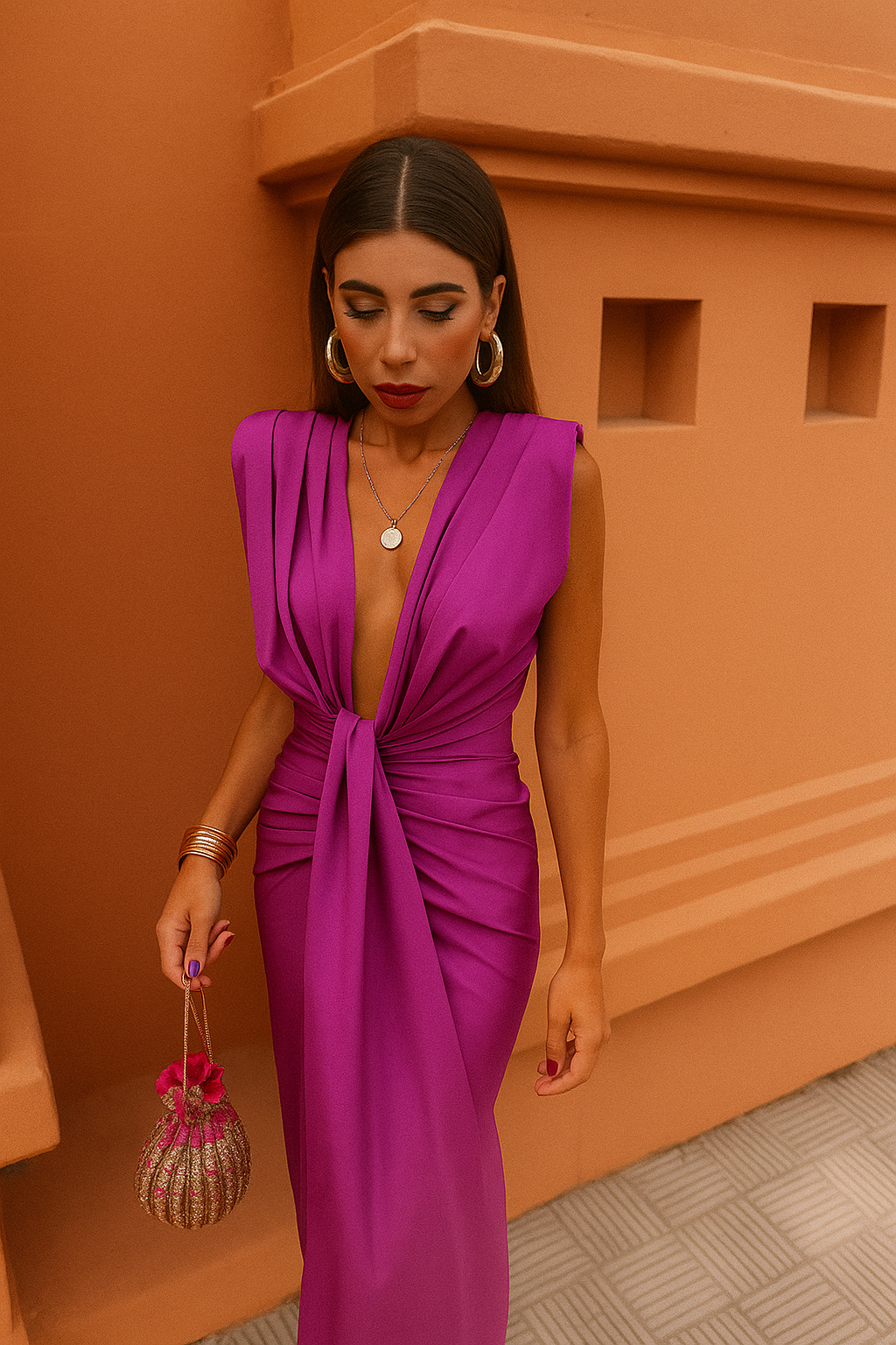 Ismara – Pleated Long Dress