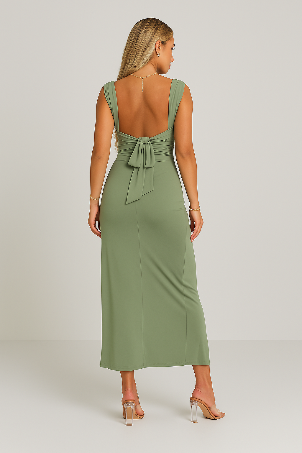 PRIMROSE | ELEGANT MIDI DRESS WITH SIDE SLIT