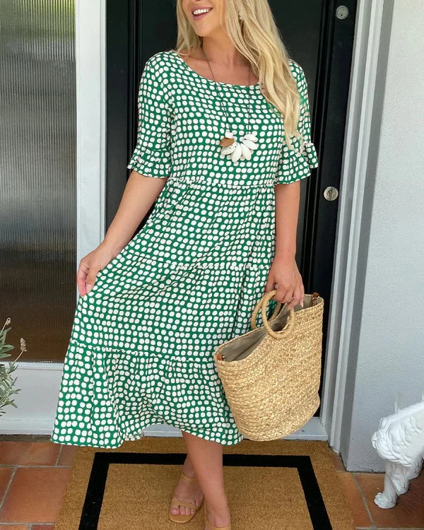 Isolde – Relaxed Tiered Midi Dress