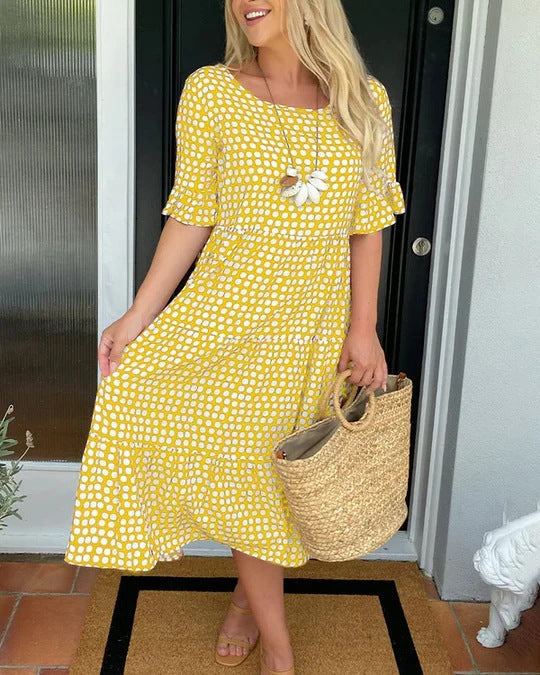 Isolde – Relaxed Tiered Midi Dress