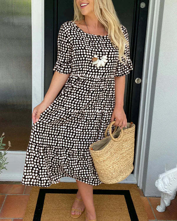 Isolde – Relaxed Tiered Midi Dress