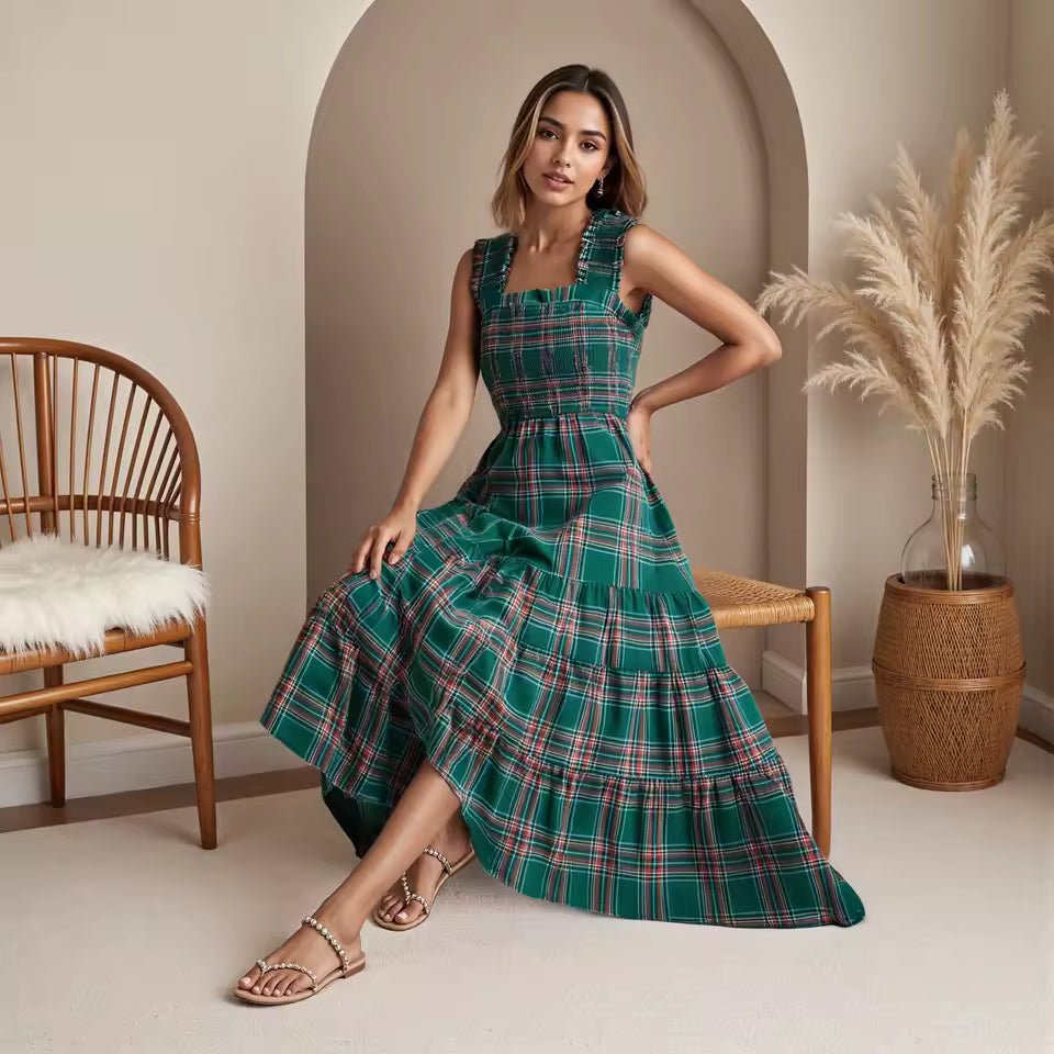The Holly Plaid Dress