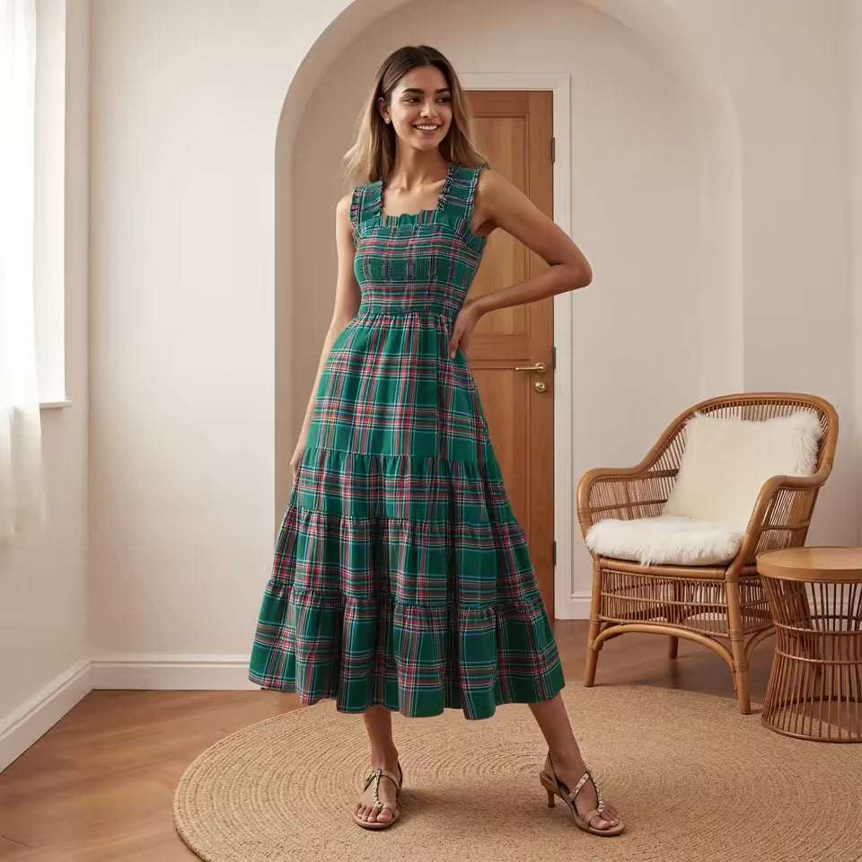 The Holly Plaid Dress