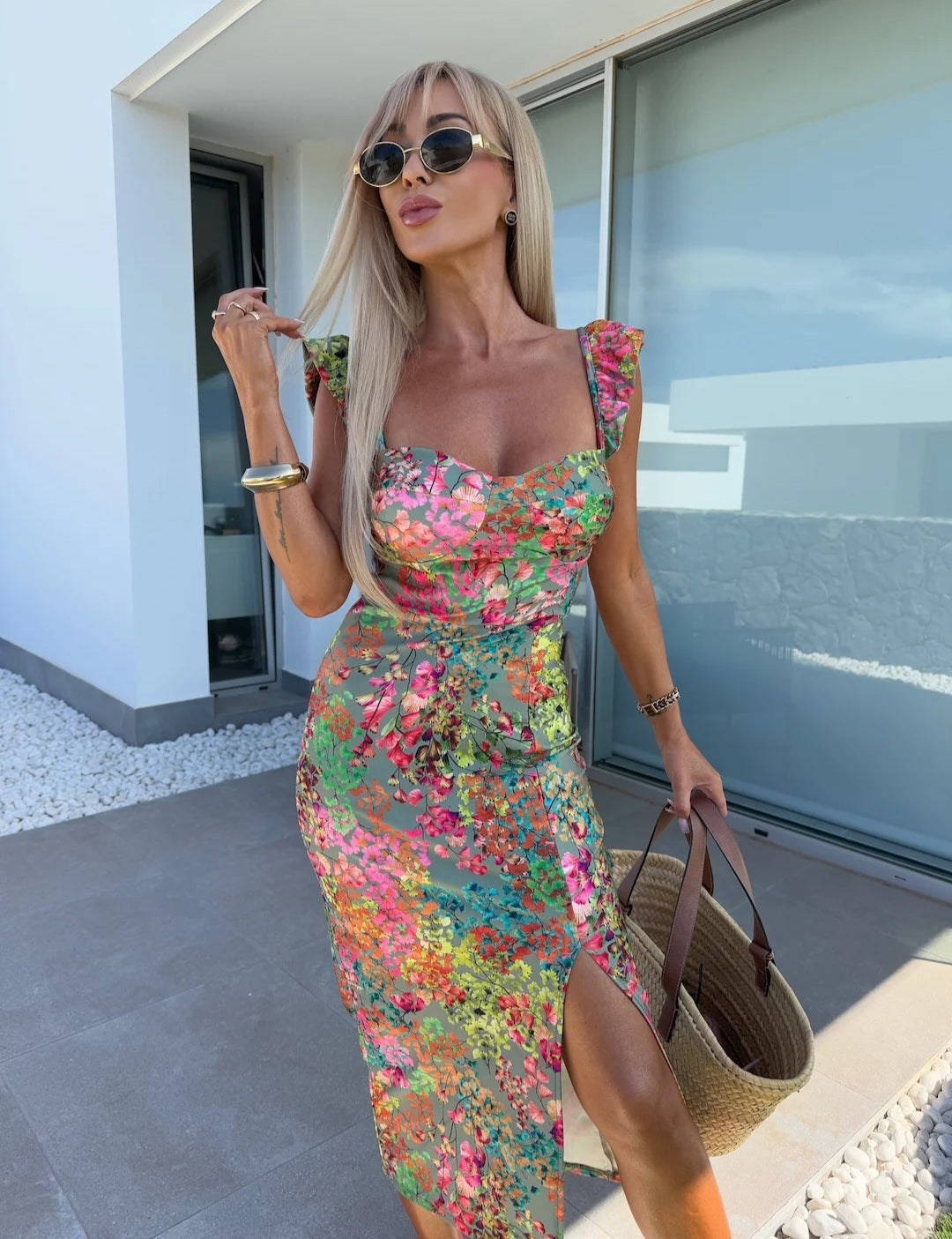 Juliet | Midi Dress with Side Slit