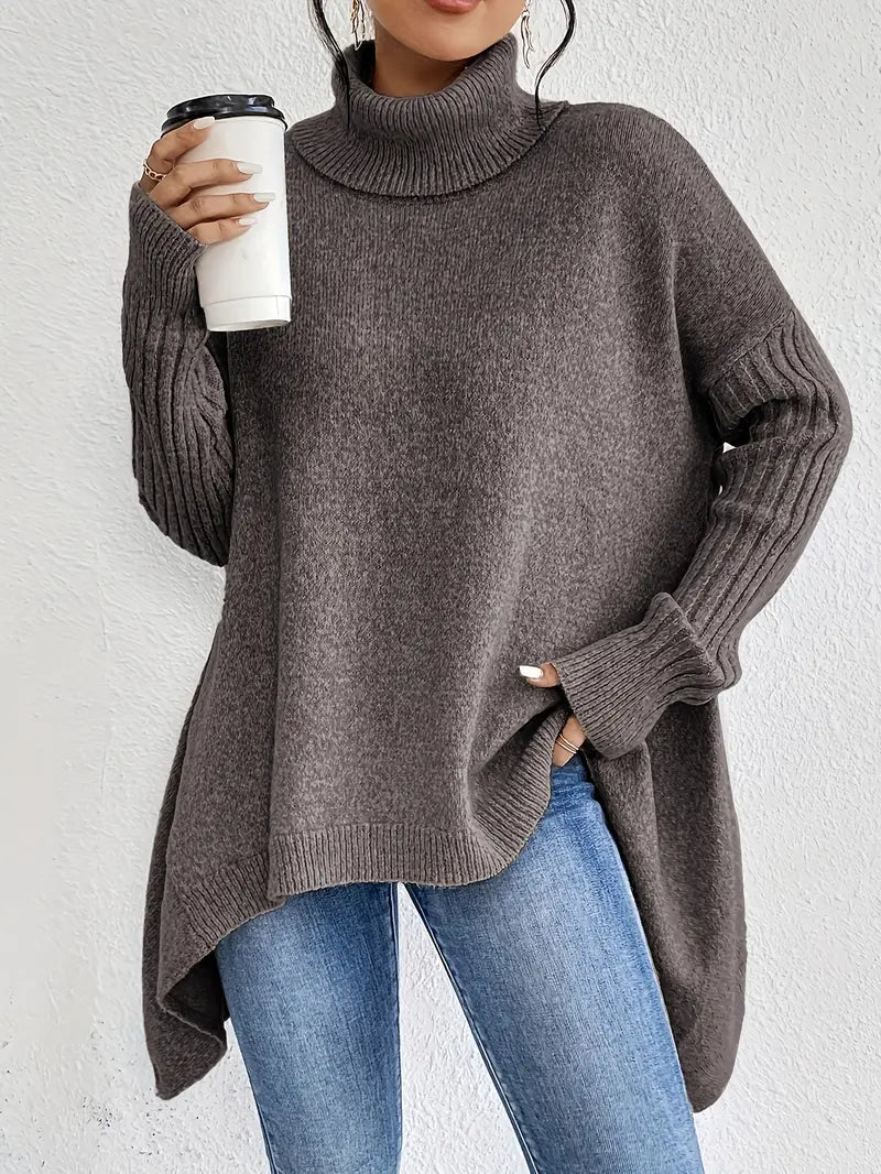 Myrelle – Casual Long Sleeve High Neck Sweater