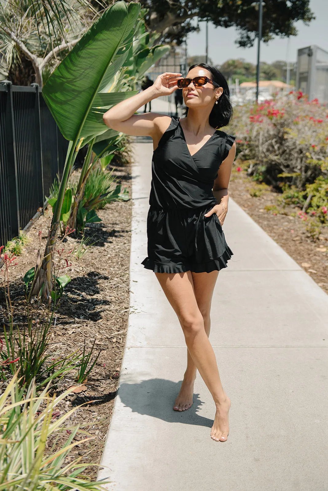 Agnieszka | Ruffled Swimsuit with Bust Support