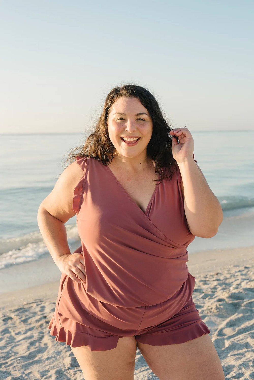 Agnieszka | Ruffled Swimsuit with Bust Support