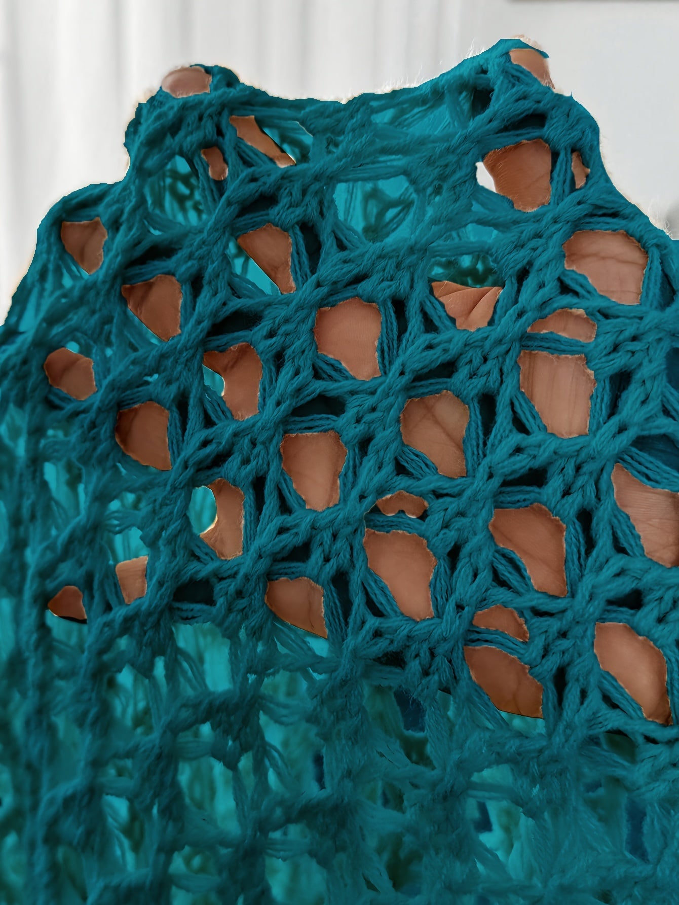 Etleva | Elegant Openwork Cardigan with Batwing Sleeves