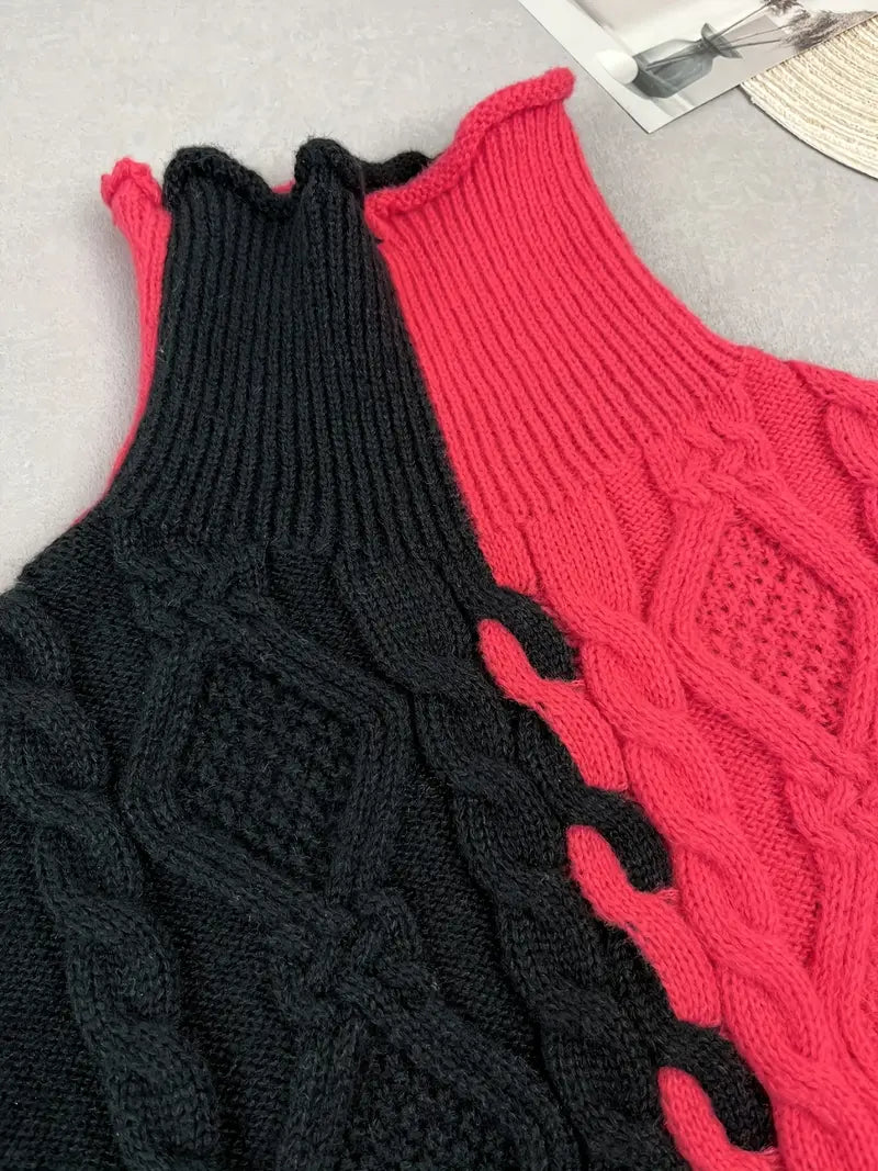 Maristelle – Elegant Striped High-Neck Sweater