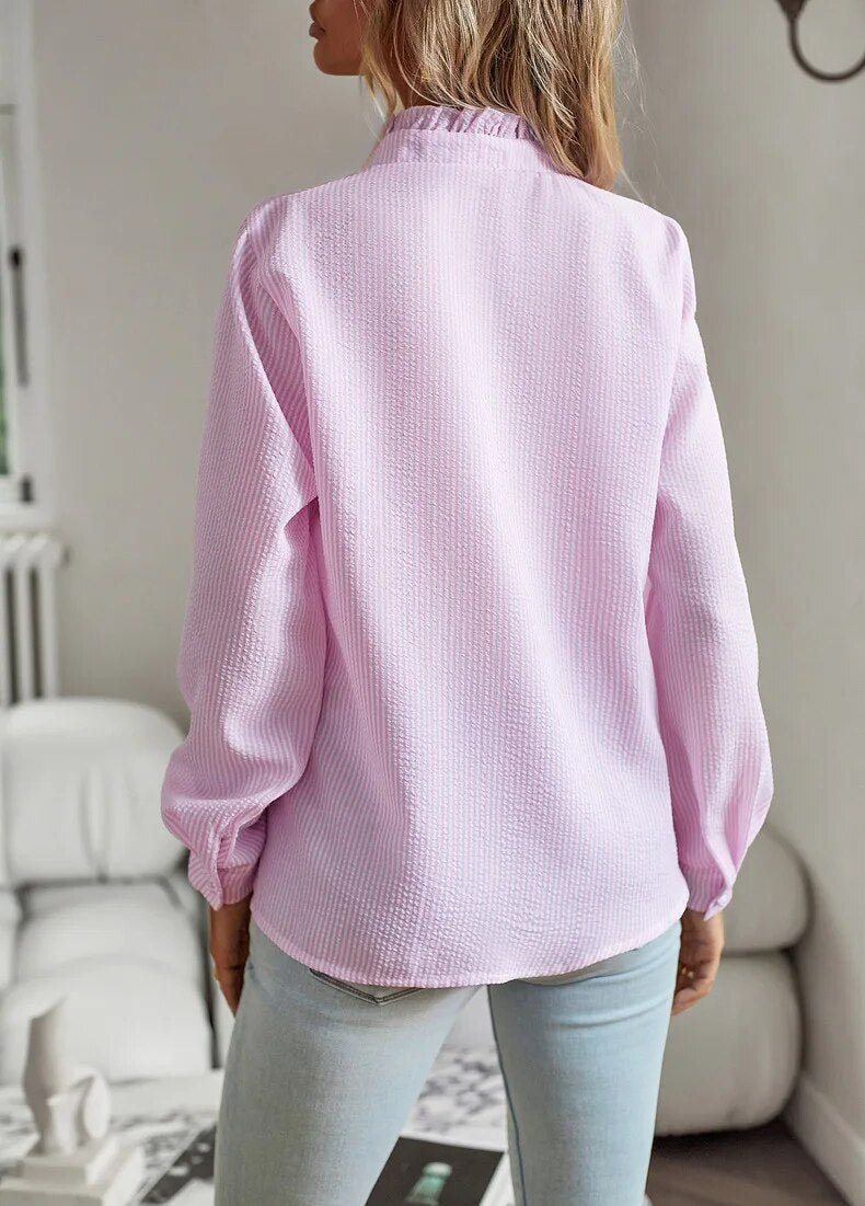 Aurora™ | Ruffle Long Sleeve Shirt