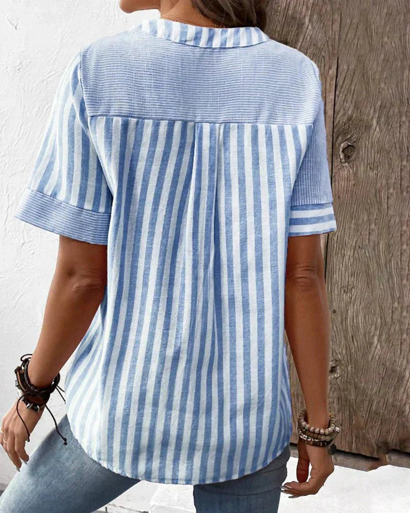 Lilly™ | Soft Striped Women's Blouse