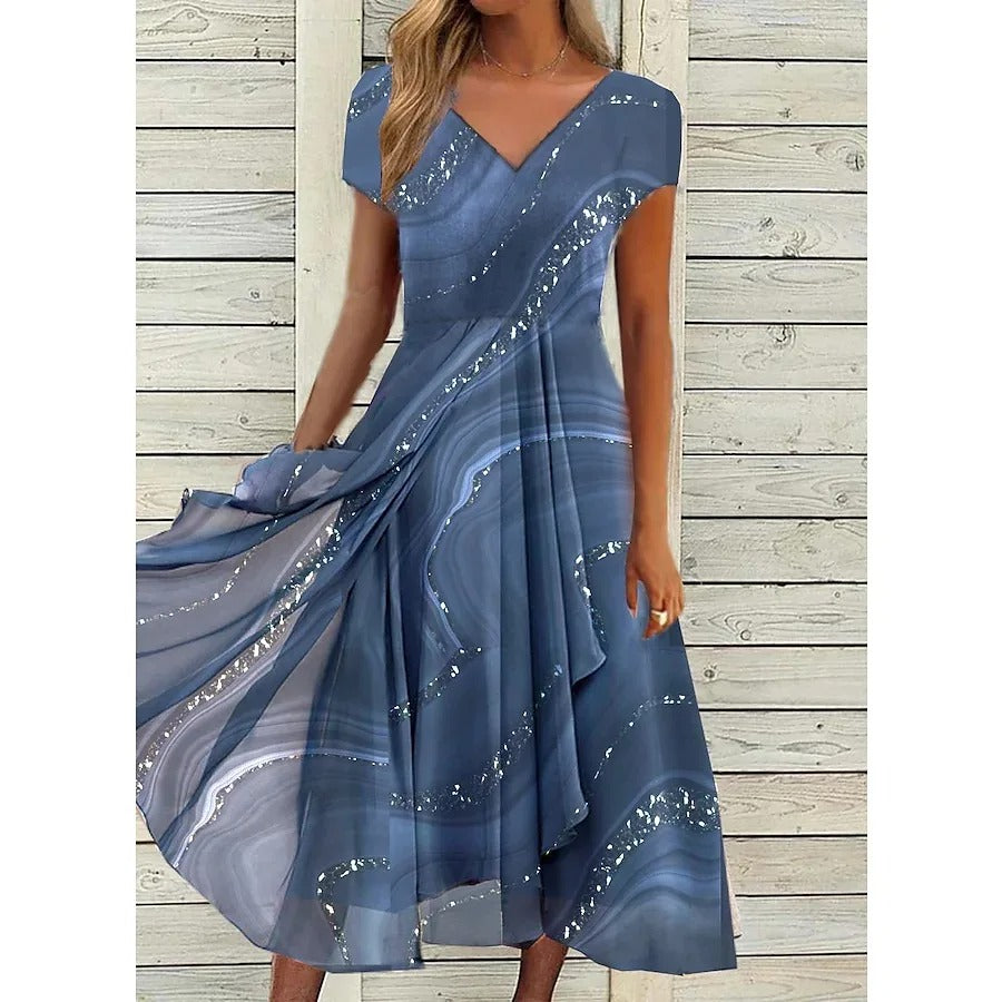 Scarlett | V-neck Midi Dress