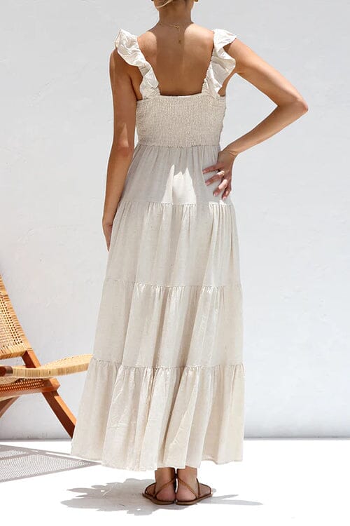 ODETTE | ELEGANT MAXI DRESS WITH RUCHING