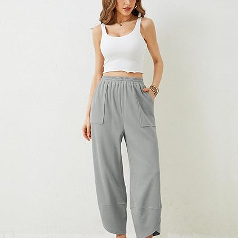 Elara | Casual High-Stretch Nine-Point Pants