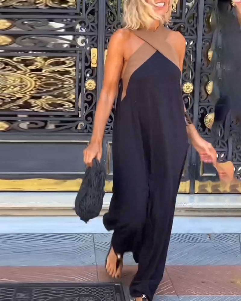 Selvianne – Halter Neck Maxi Dress