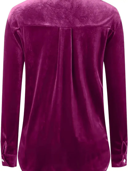 Maelis – Long Sleeve Shirt With Front Pockets