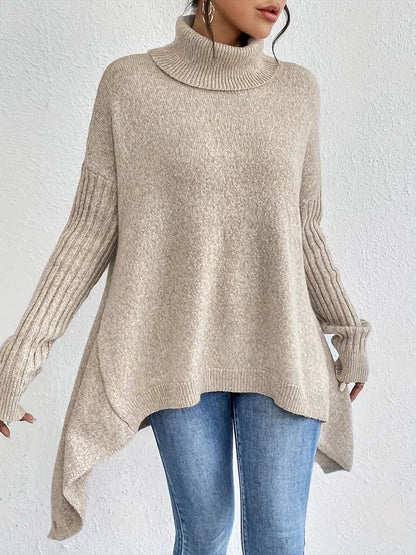 Myrelle – Casual Long Sleeve High Neck Sweater