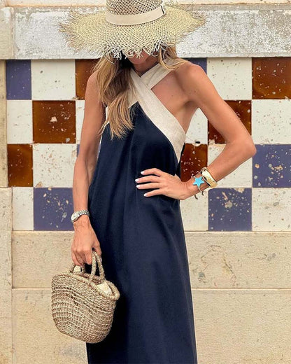 Alessia – Cross Neck Dress
