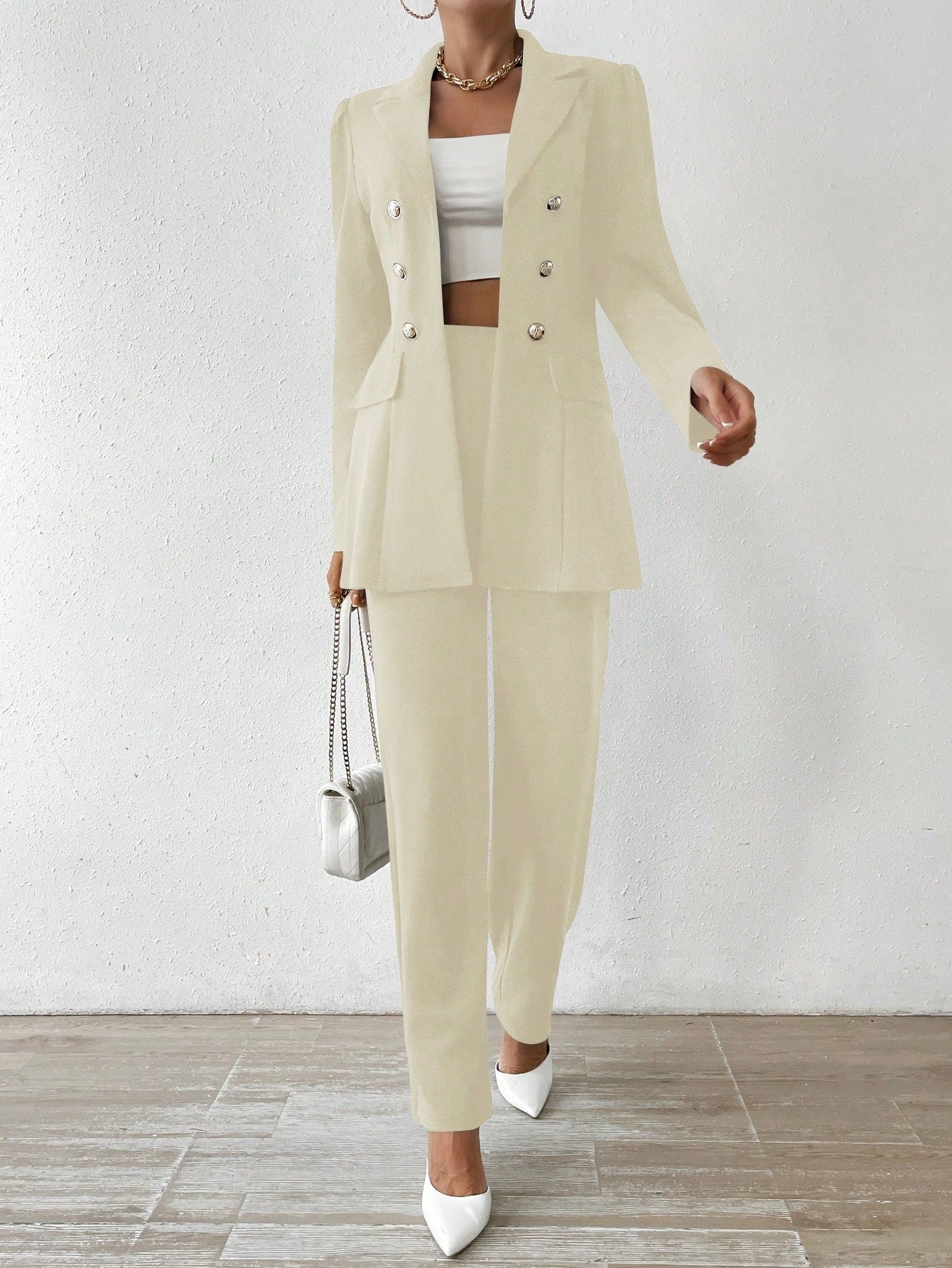 Kamilla - Stylish Long Sleeve Suit Set