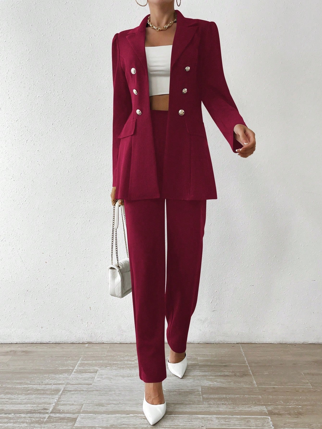 Kamilla - Stylish Long Sleeve Suit Set