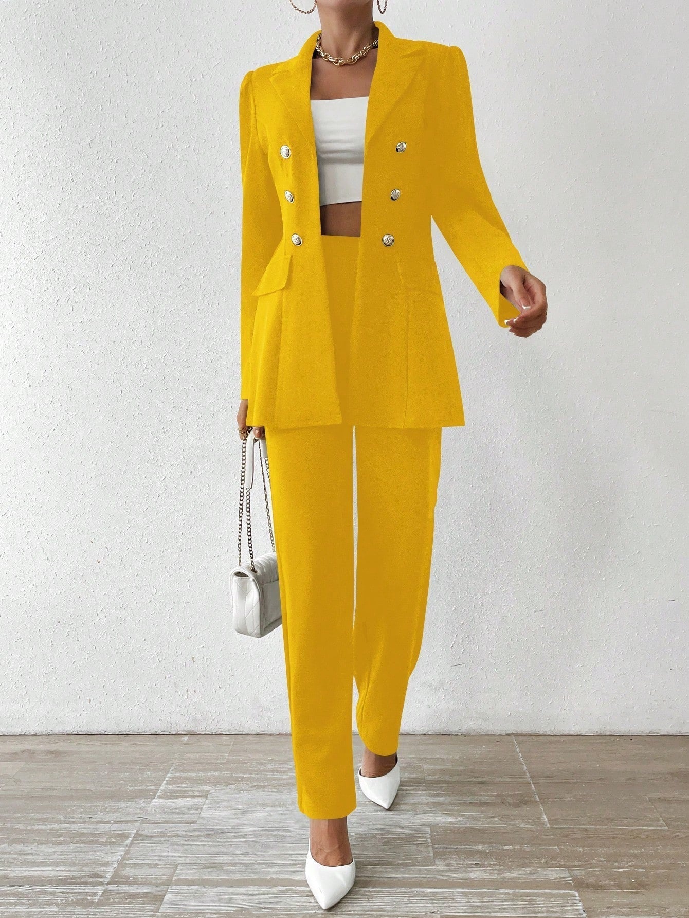Kamilla - Stylish Long Sleeve Suit Set