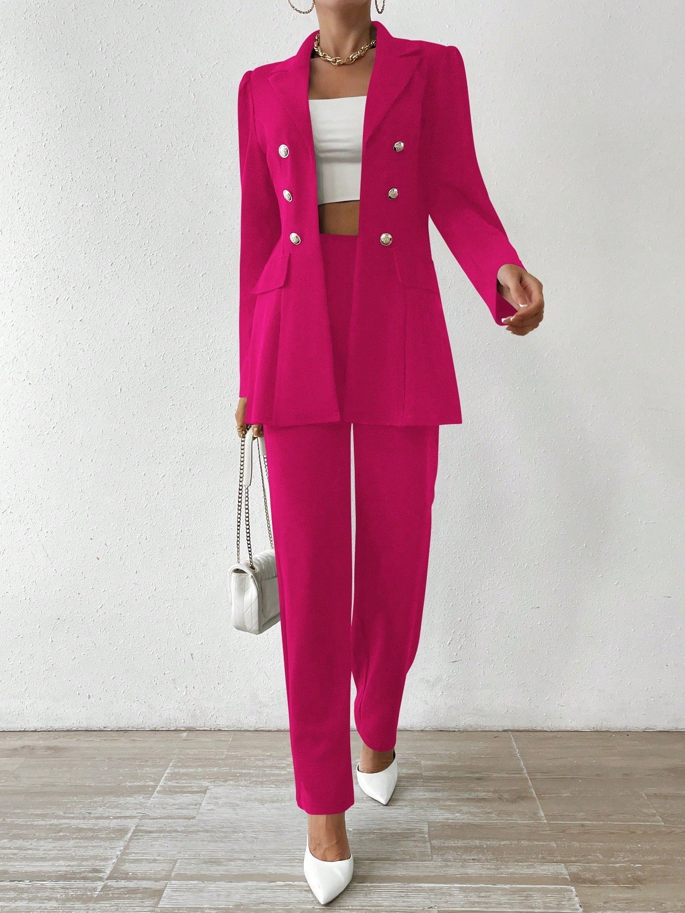 Kamilla - Stylish Long Sleeve Suit Set