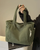 Aurebelle – Ribbed Tote Bag with Drawstring Detail