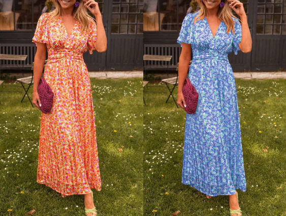 MarisseFleur – Women’s Vintage Floral Dress