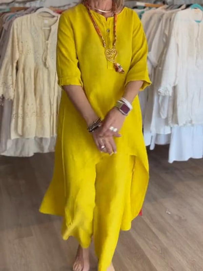 Freida - Casual Linen Dress