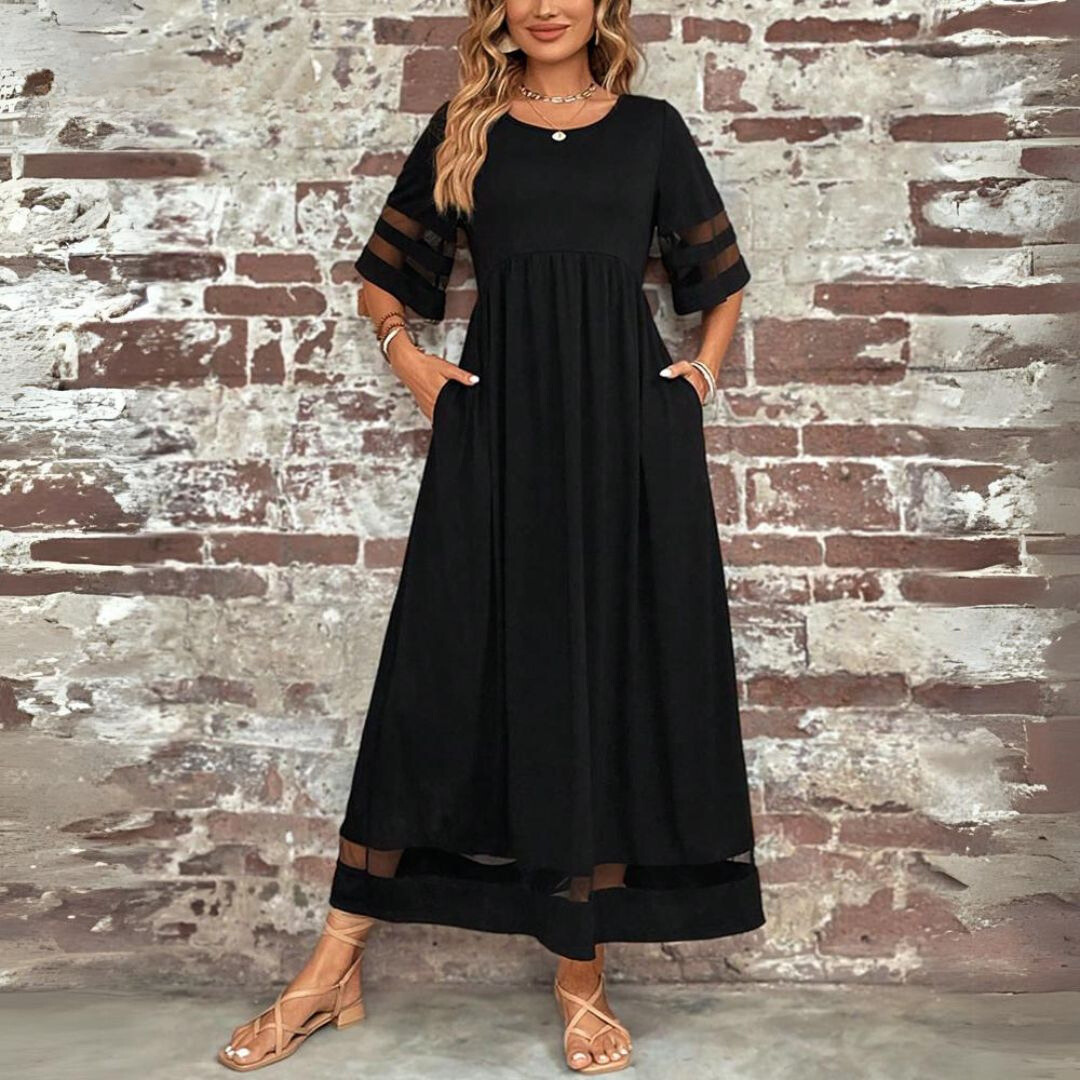 Fara - Elegant A-Line Midi Dress