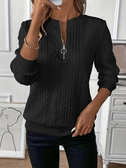 Charlotte – Elegant And Comfortable Zip-Up Sweater