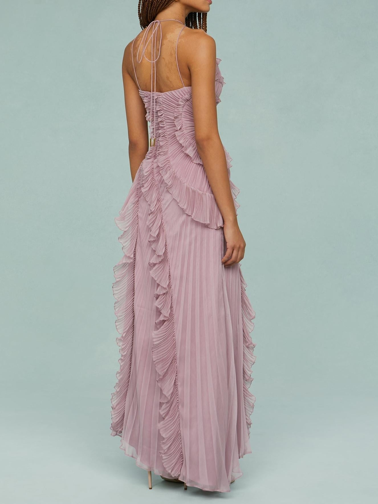 Amelia – Ocean Whirlpool Maxi Dress