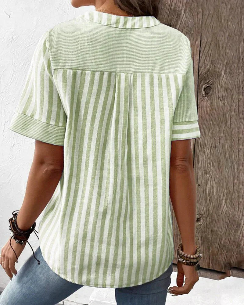 Lilly™ | Soft Striped Women's Blouse