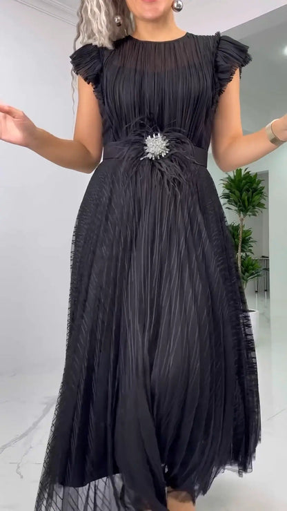 Lunara | Fitted Chiffon Dress