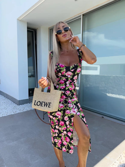 Juliet | Midi Dress with Side Slit