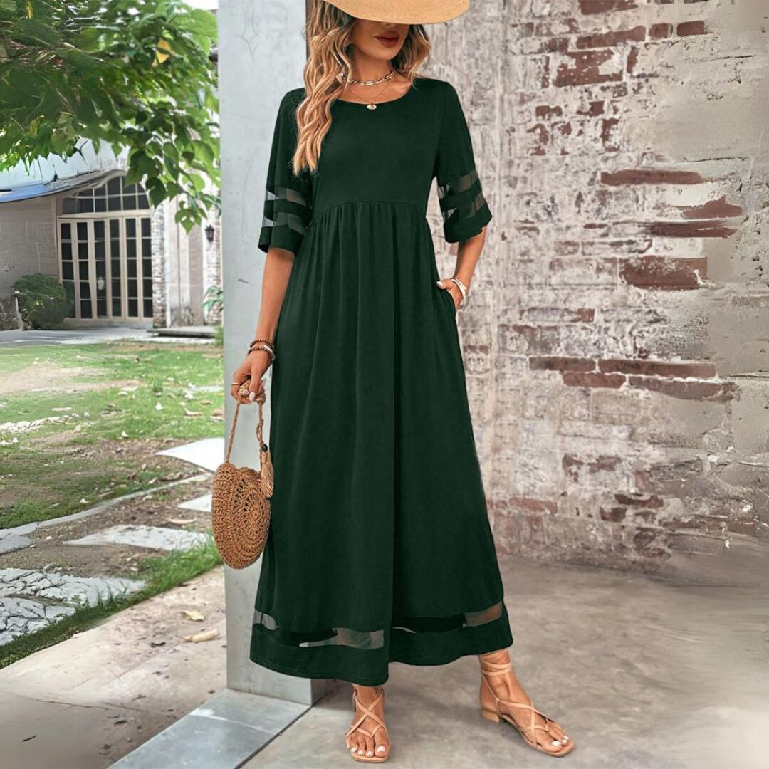 Fara - Elegant A-Line Midi Dress