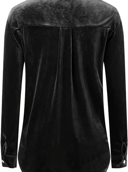 Maelis – Long Sleeve Shirt With Front Pockets