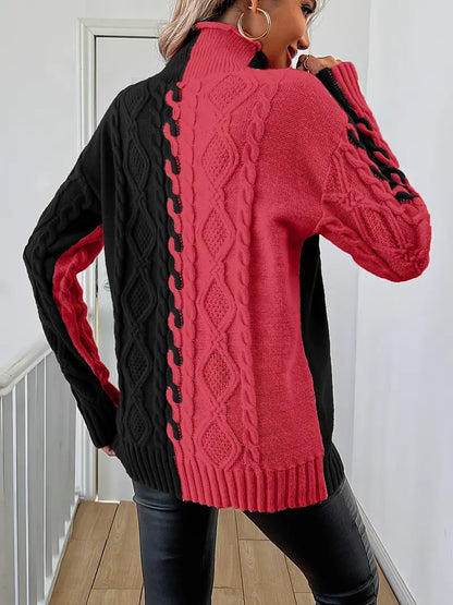 Maristelle – Elegant Striped High-Neck Sweater
