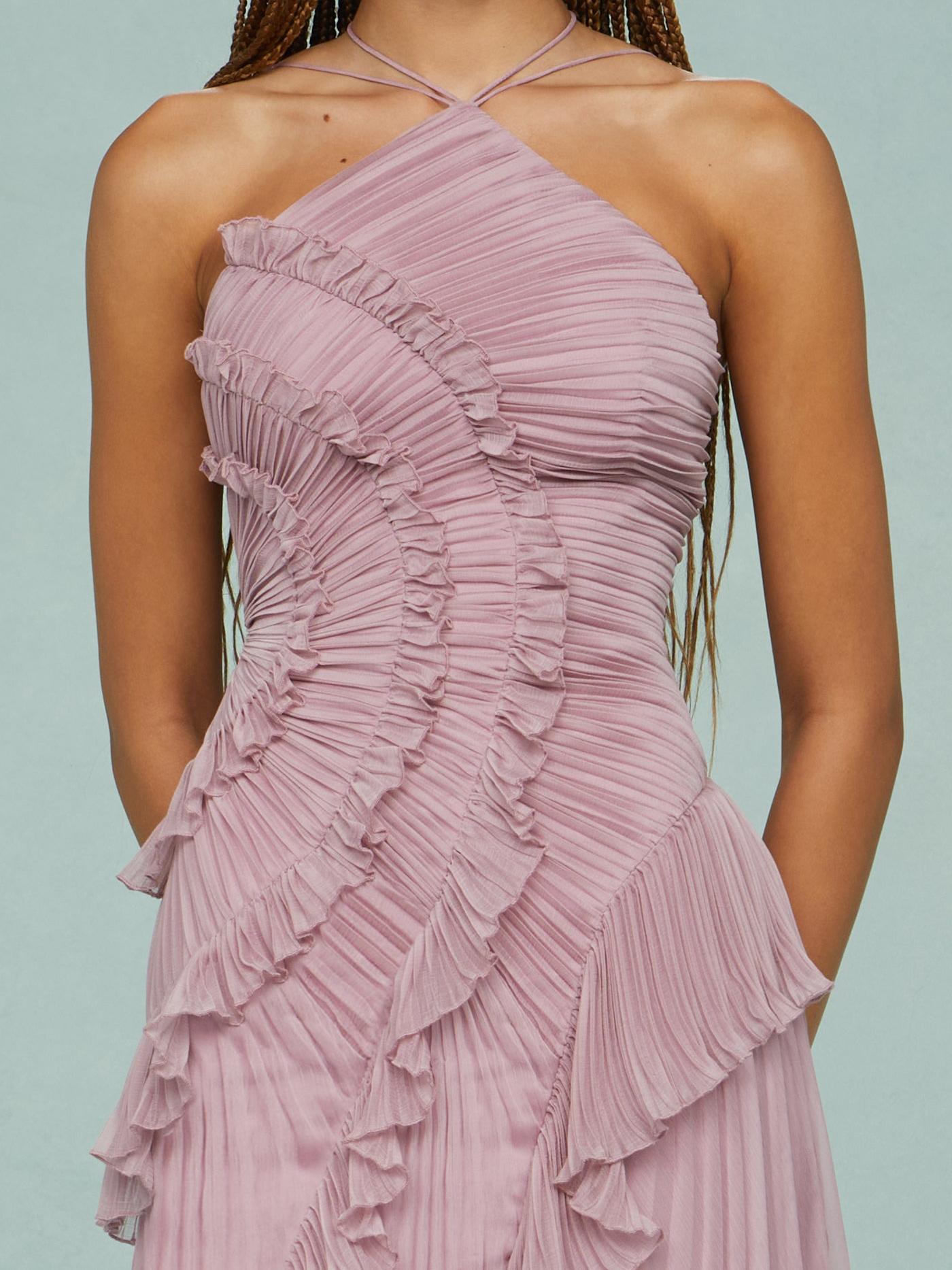Amelia – Ocean Whirlpool Maxi Dress