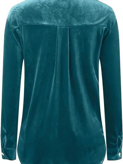 Maelis – Long Sleeve Shirt With Front Pockets