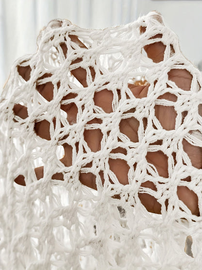 Etleva | Elegant Openwork Cardigan with Batwing Sleeves