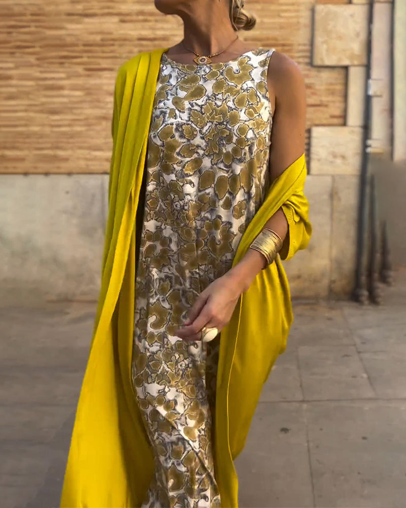 Vivienne | Elegant Long Dress + FREE Matching Cardigan