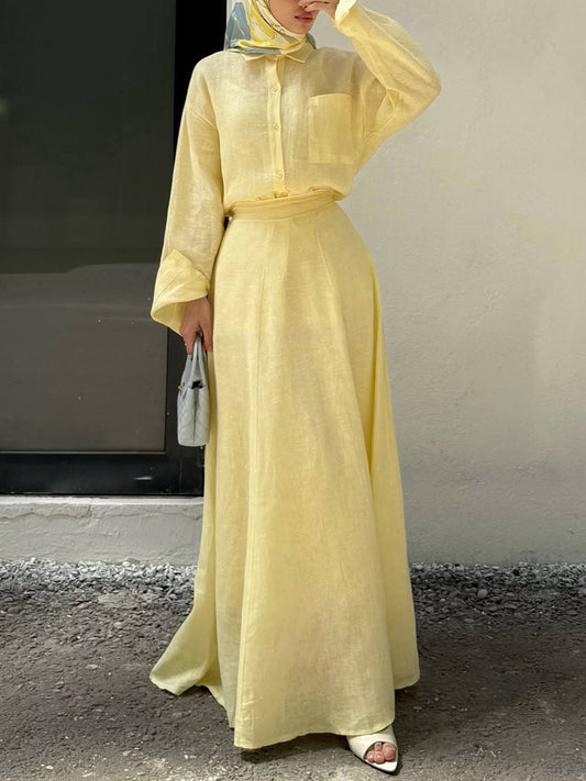 Solenne – Two-Piece Linen Set