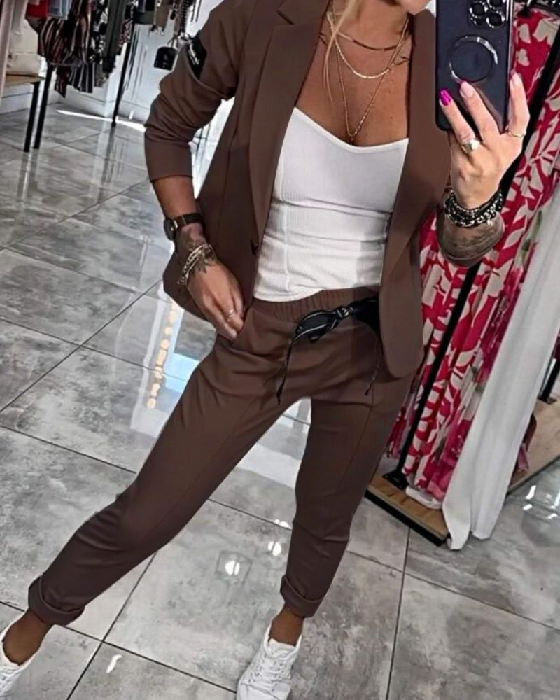 Ava - Top, Jacket, and Pants Set