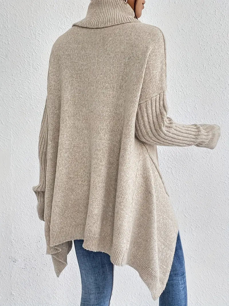 Myrelle – Casual Long Sleeve High Neck Sweater
