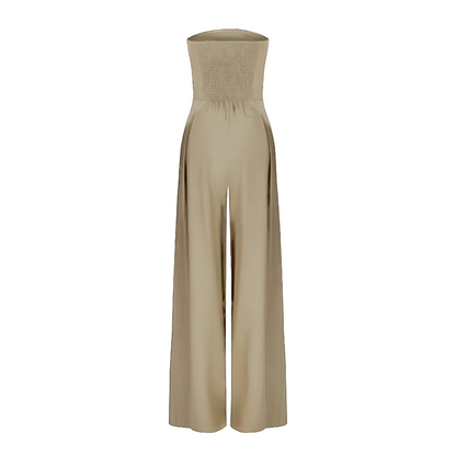 Alyssa - Wide Leg Strapless Jumpsuit