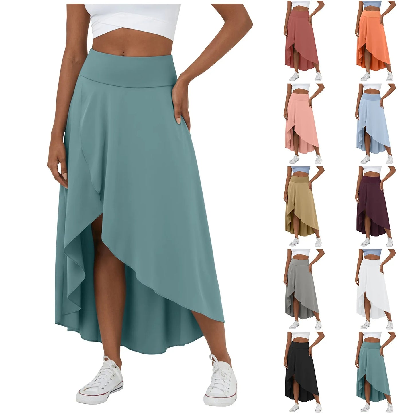 Natalia | Comfortable Split Skirt